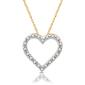 Nova Star&#174; Two-Tone Lab Grown Diamond Heart Shape Pendant - image 2