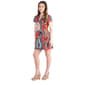 Womens 24/7 Comfort Apparel Geometric Print A-Line Mini Dress - image 3