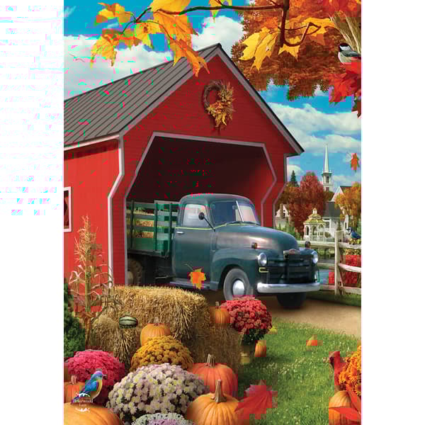 Harvest Bridge Garden Flag - image 