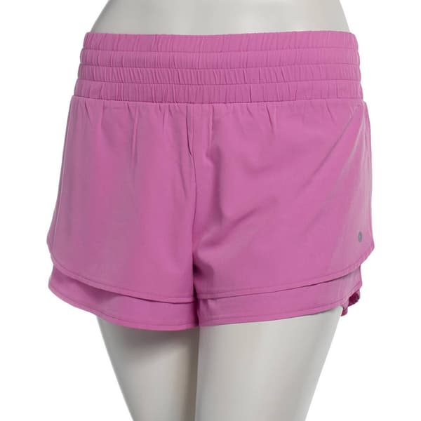 Womens RBX Stretch Woven Flutter Running Shorts - image 