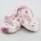 Womens Fuzzy Babba Pink Fox Faux Fur Slippers - image 2