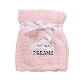Heavenly Sent Sweet Dreams Cloud Applique Baby Blanket