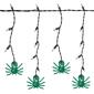 Northlight Seasonal 35ct. Green Spider Halloween Icicle Lights - image 1