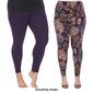 Plus Size White Mark 2pk. Mixed Leggings - image 8