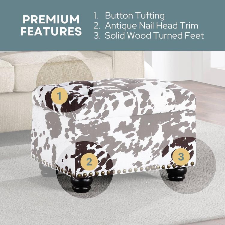 Convenience Concepts Designs4Comfort 5th Avenue Storage Ottoman