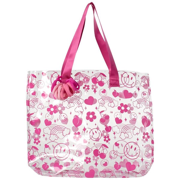 Girls Capelli&#40;R&#41; New York Clear w/ Multi Icons Jelly Tote & Ponies - image 