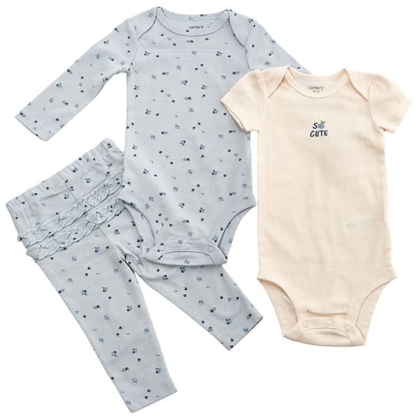 Baby Girl (NB-24M) Carter''s(R) Blueberry Ruffle Bottom 3pc. Set - image 