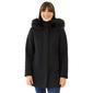 Womens Nine West Faux Wool Coat with Faux Fur Hood - image 4