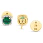 Gemstone Classics™ Created Emerald & Lab Grown Diamond Earrings - image 3