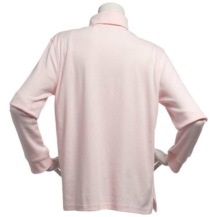 Womens Hasting & Smith Long Sleeve Solid Turtleneck Tee