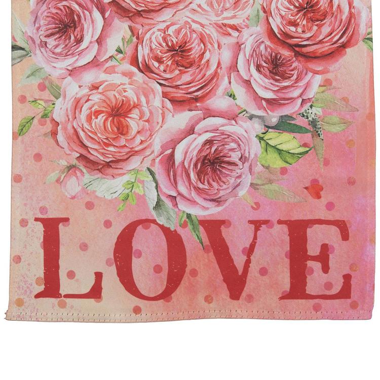 Northlight Seasonal Love Rose Bouquet Outdoor Garden Flag