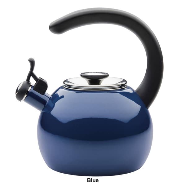 Circulon&#174; 2qt. Enamel on Steel Whistling Teakettle