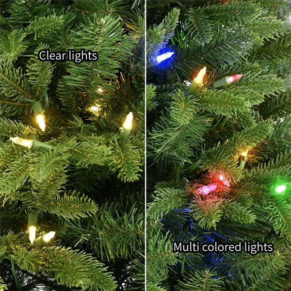 Puleo International 4.5ft. Pre-Lit Noble Fir Christmas Tree