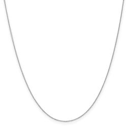 Gold Classics(tm) .65mm. White Gold Diamond Cut Necklace