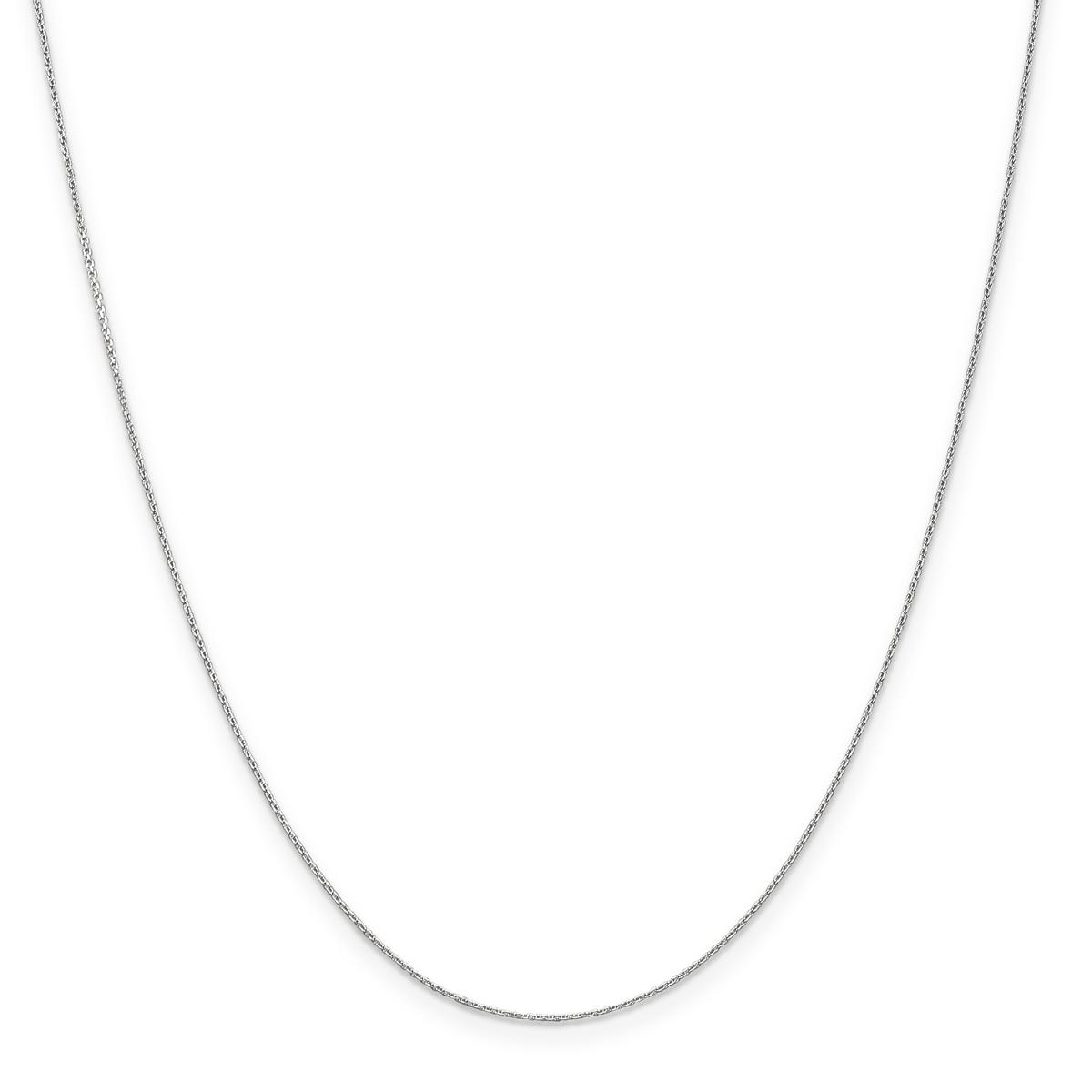 Gold Classics(tm) .65mm. White Gold Diamond Cut Necklace