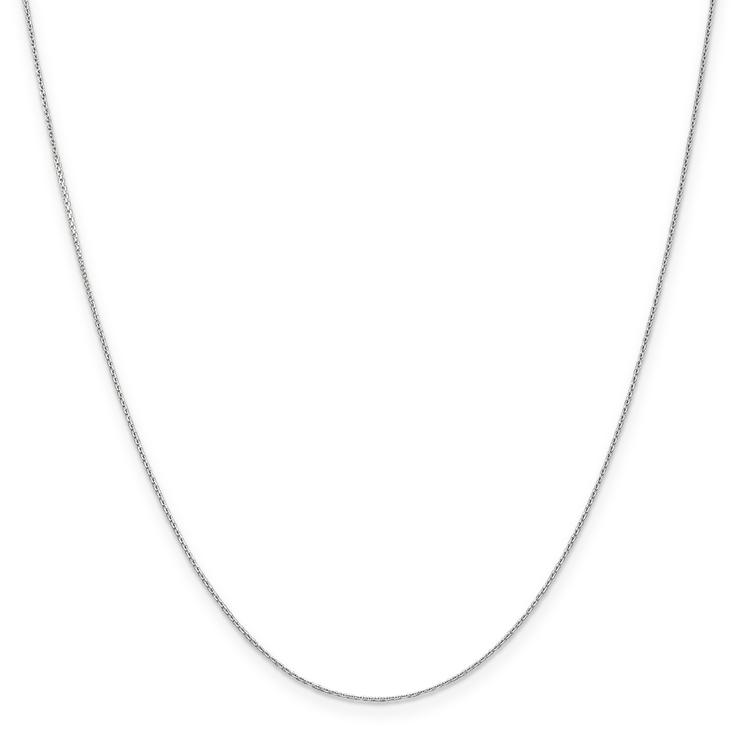 Gold Classics(tm) .65mm. White Gold Diamond Cut Necklace