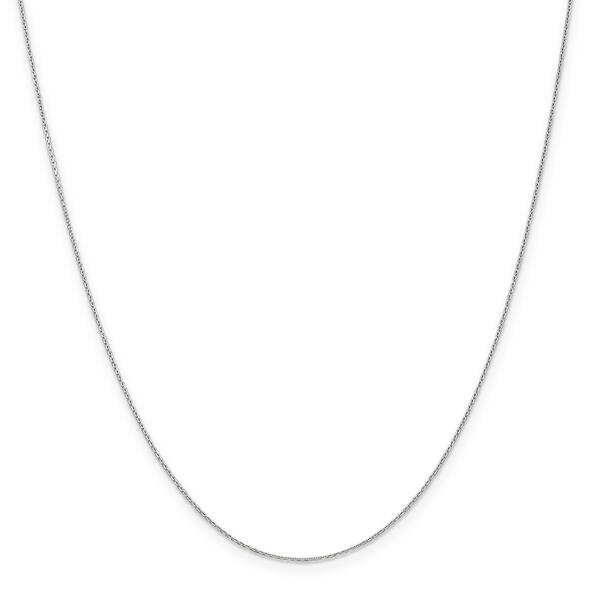 Gold Classics&#40;tm&#41; .65mm. White Gold Diamond Cut Necklace - image 