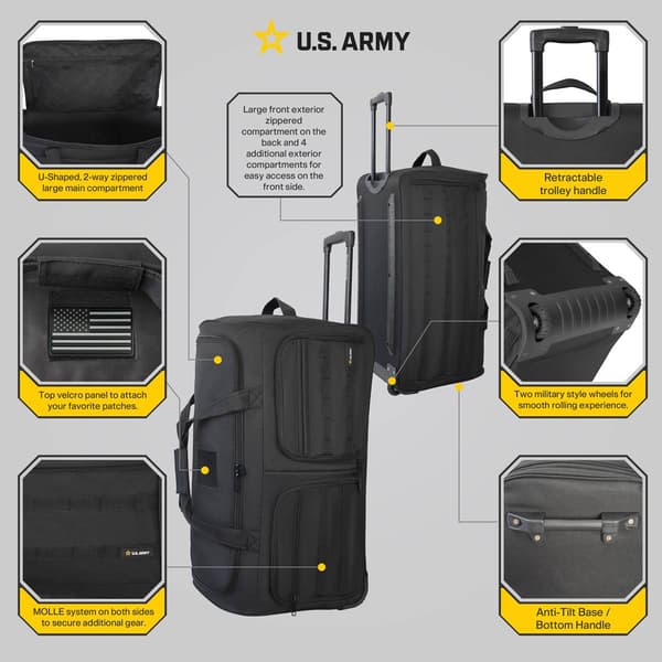 U.S. Army Romeo 31in. Tactical Rolling Duffel