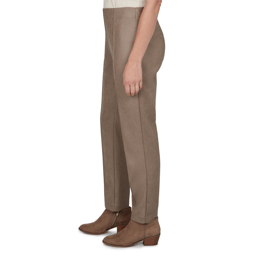 Petite Ruby Rd. Mythical Front Seam Suede Ponte Pull On Pants