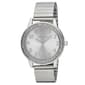 Womens Laura Ashley(R) Silver Stone Bezel Watch - LA2053SS - image 1