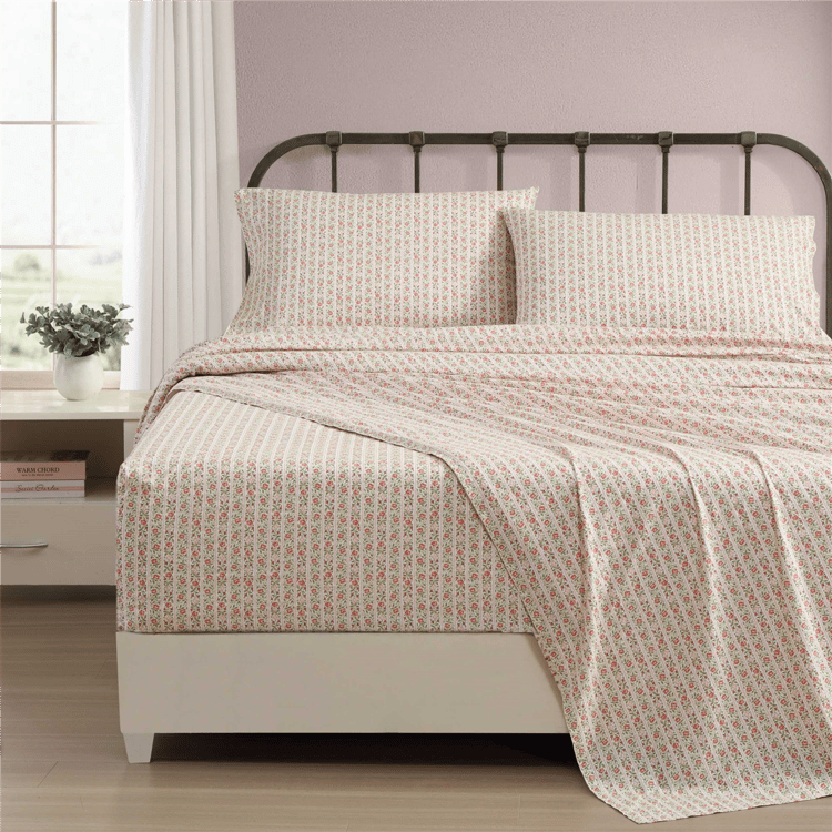 Laura Ashley® Marta Stripe Percale Sheet Set