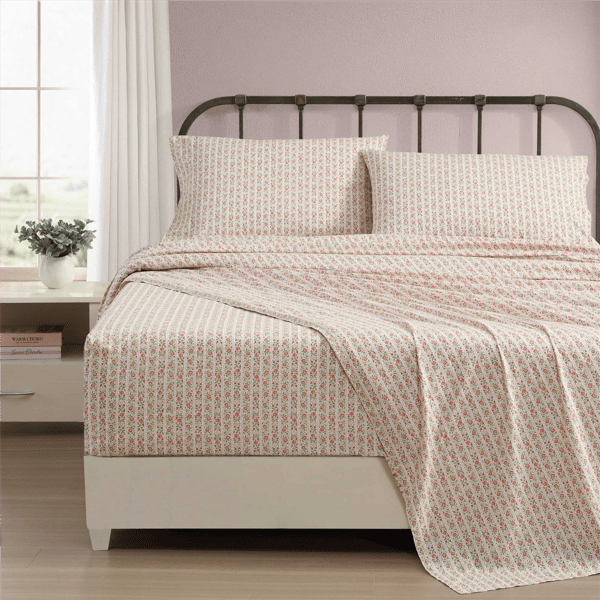 Laura Ashley® Marta Stripe Percale Sheet Set