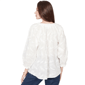 Petite Skye’s the Limit Fresh Start Feather Embroidery Blouse - image 2