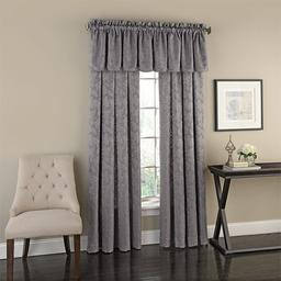 Flora Leaf Jacquard Rod Pocket Curtain Panel