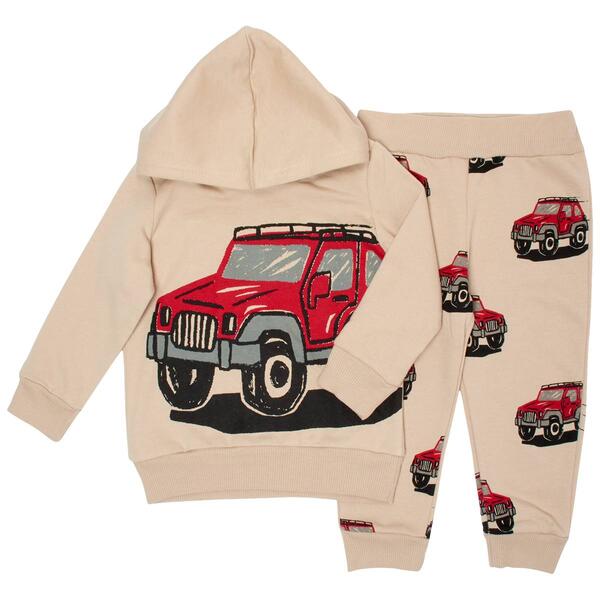 Toddler Boy Little Rebels&#40;R&#41; Jeep Hoodie & Joggers Set - image 