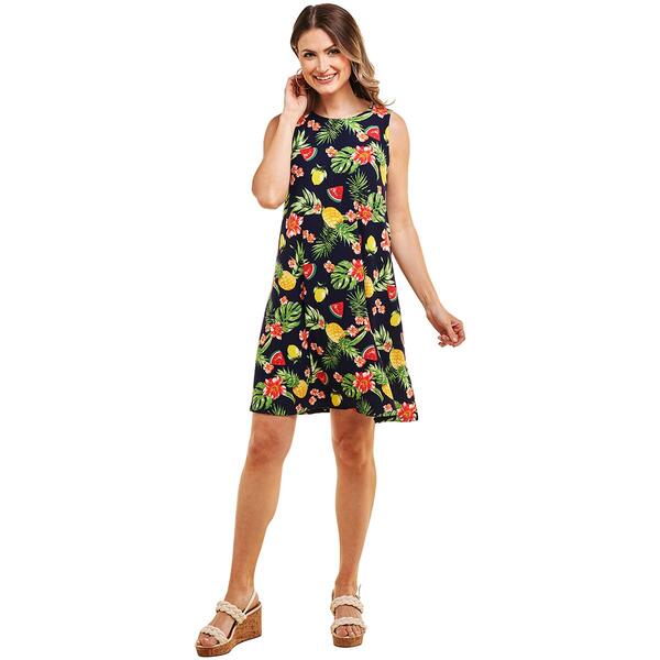 Petite Harlow & Rose Sailboat Shift Dress-Evening/Multi - image 