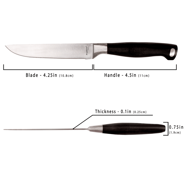 BergHOFF Bistro 12pc. Stainless Steel 4.25in. Steak Knife Set