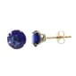 Gemstone Classics(tm) Gold & Created Sapphire Stud Earrings - image 1