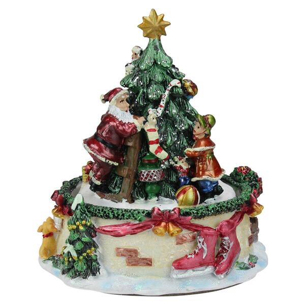 Northlight 6in. Animated Winter Scene Rotating Music Box - image 