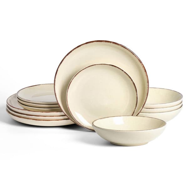 Earth & Clay Heath 12-Piece Stoneware Dinnerware Set - image 
