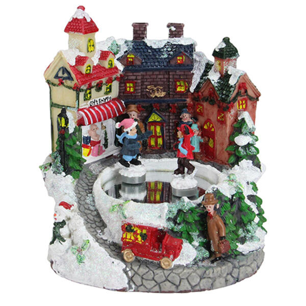 Northlight Seasonal Animated Victorian Gift Shoppe Winter Scene - image 