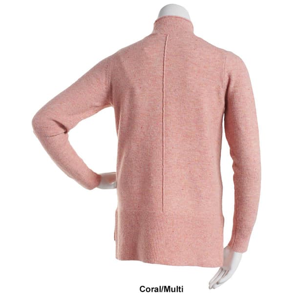 Womens Architect&#174; Long Sleeve Nep Yarn Mock Neck Pullover Sweater