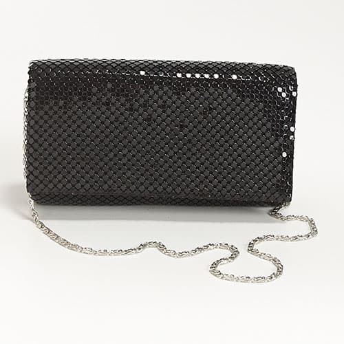 Jessica McClintock Metal Mesh Roll Bag - image 