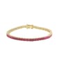 Gianni Argento Round Lab Grown Ruby Ombre Bracelet - image 1