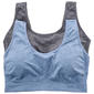Plus Size Kathy Ireland Debossed Logo Comfort Bras - 2PKBRA3519X - image 1