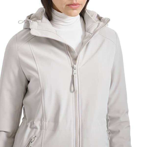 Womens Calvin Klein Softshell Anorak Jacket with Sherpa Lining