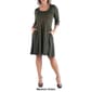 Plus Size 24/7 Comfort Apparel Elbow Sleeve Pocket Shift Dress - image 9