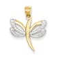 Gold Classics&#40;tm&#41; 14kt. Rhodium Plated Dragonfly Pendant - image 1