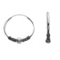 Marsala Fine Silver-Plated Bali Hoop Earrings - image 1