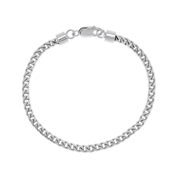 8.5in. Sterling Silver Round Box Bracelet - image 