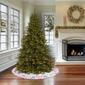 National Tree Village Scene White Velvet Tree Skirt w/ Embroidery - image 2