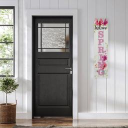 Northlight Seasonal Welcome Spring Floral Porch Sign