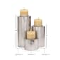 9th & Pike&#174; Silver Hammered Metal Candle Holders - Set of 3 - image 9
