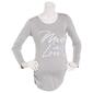 Womens Due Time Long Sleeve Made with Love Slogan Maternity Top - image 1