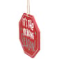 Northlight Seasonal 5in. Octagonal Wooden Sign Christmas Ornament - image 4
