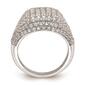 Pure Fire 14kt. White Gold Lab Grown Diamond Dome Fashion Ring - image 2